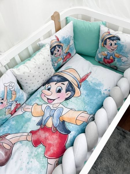 Комплект у ліжко з великими малюнками "Піноккіо" 1025 фото