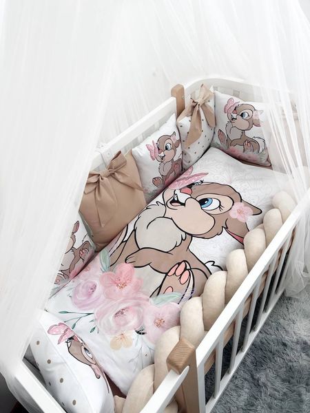 Комплект у ліжко з великими малюнками "Rabbit" 1026 фото