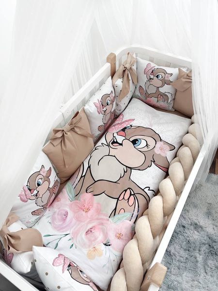Комплект у ліжко з великими малюнками "Rabbit" 1026 фото